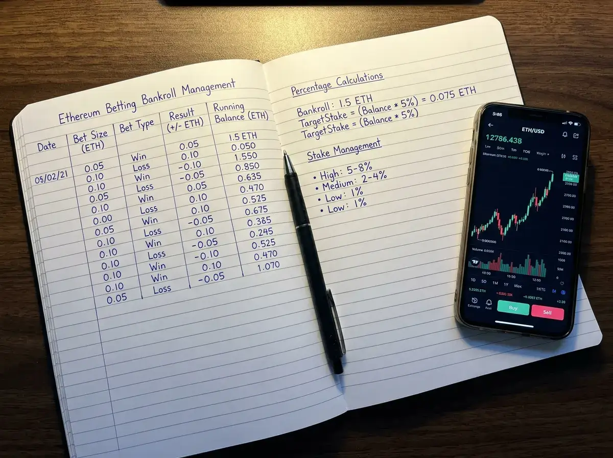 Ethereum Betting Bankroll Management: Sizing Stakes in a Volatile Asset